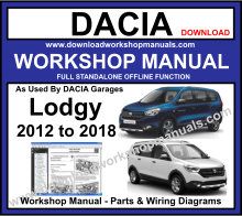Dacia Lodgy Service Repair Workshop Manual